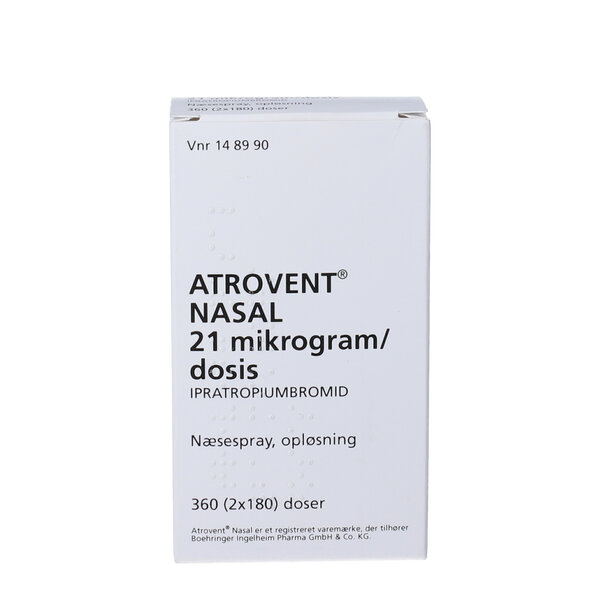Atrovent nasal næsespray (OR) 2x180 ds Køb på DinApoteker.dk
