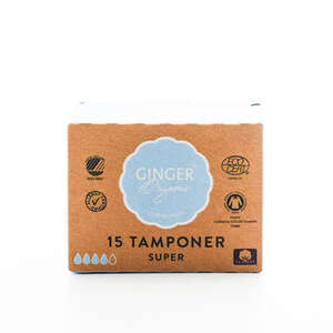GingerOrganic Tamponer Super (15 stk)