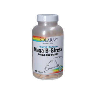 Solaray Mega B-stress kapsler (250 stk.)