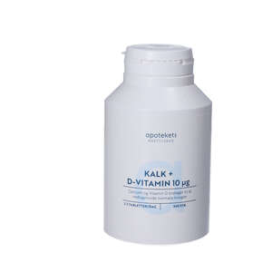 Apotekets Kalk og D-vitamin tabletter (400 mg/ 10 mikrog) 240 stk